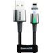 USB Cable Baseus Zinc Fabric Magnetic Lightning (CALXC-A01) Black 1m