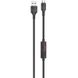 USB Cable Hoco S13 Central control MicroUSB Black 1m (with display timer)
