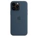 Чехол Silicone Case with Magsafe для iPhone 14 Pro Max Storm Blue AAA