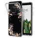 Чехол силиконовый Spigen Original Liquid Crystal Blossom Nature для Samsung Galaxy A8 (2018) прозрачный Clear