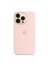 Чехол силиконовый soft-touch Apple Silicone case with MagSafe для iPhone 13 Pro Max розовый Chalk Pink фото