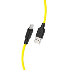 Кабель Micro-USB to USB Hoco X21 1 метр черный+желтый Black/Yellow фото