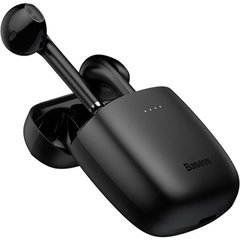 Навушники бездротові вкладиші Baseus W04 Pro Bluetooth з мікрофоном чорні Black фото