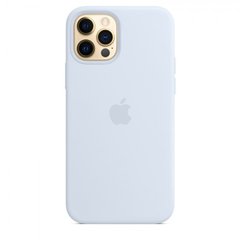 Чохол Silicone Case with Magsafe для iPhone 12 Pro Max Cloud Blue AAA фото
