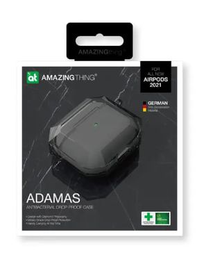 AmazingThing Adamas Case for Airpods 3 Clear Black фото