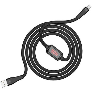 Кабель Micro-USB to USB Hoco S4 1 метр черный Black фото