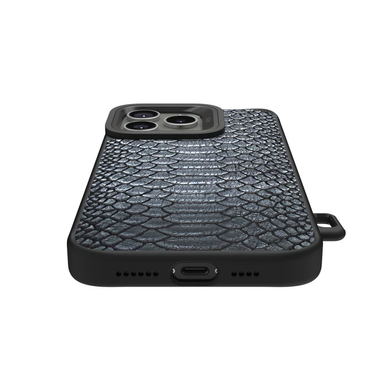 Чехол Kajsa Snake Pattern with MagSafe для iPhone 16 Pro Max Olive фото