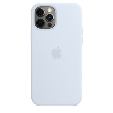 Чохол Silicone Case with Magsafe для iPhone 12 Pro Max Cloud Blue AAA фото