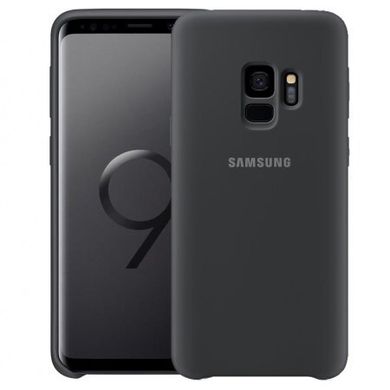 Чехол силиконовый soft-touch Silicone Cover для Samsung Galaxy S9 черный Black фото