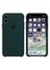 Чохол силіконовий soft-touch ARM Silicone case для iPhone X / Xs зелений Dark Green фото