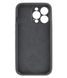 Чехол Silicone Case Full Camera Protective (AA) для Apple iPhone 14 Pro Max (Серый / Dark Gray)