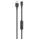 USB Cable Hoco S13 Central control Lightning Black 1m (with display timer)
