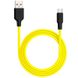 USB Cable Hoco X21 Silicone MicroUSB Black/Yellow 1m