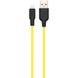 USB Cable Hoco X21 Silicone Lightning Black/Yellow 1m