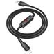 Кабель Lightning to USB Hoco S13 Central control 1 метр чорний Black