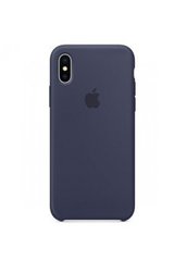 Чохол силіконовий soft-touch RCI Silicone case для iPhone Xs Max синій Midnight Blue фото
