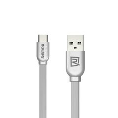 Кабель USB to USB Type-C Remax RC-047a 1 метр сірий Silver фото