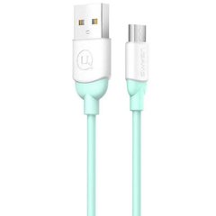 USB Cable Usams US-SJ247 Ice Cream Series MicroUSB Cyan 1m фото