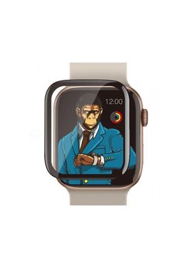 Защитное стекло для Apple Watch 38mm BLUEO 3D с черной рамкой Black фото