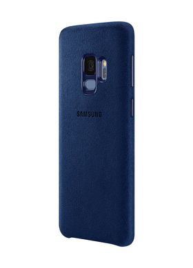 Чехол Alcantara Cover для Samsung Galaxy S9 Plus синий dark Blue фото