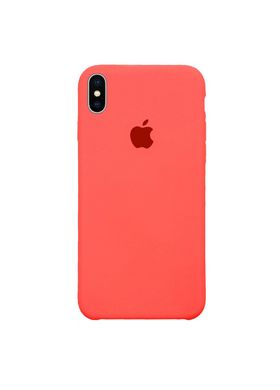 Чохол силіконовий soft-touch RCI Silicone case для iPhone Xs Max помаранчевий Peach фото