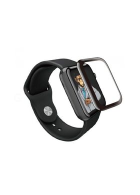 Защитное стекло для Apple Watch 38mm BLUEO 3D с черной рамкой Black фото