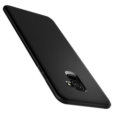 Чехол противоударный Spigen Original Liquid Air для Samsung Galaxy A8 Plus (2018) матовый черный Matte Black фото