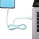 USB Cable Usams US-SJ247 Ice Cream Series MicroUSB Blue 1m
