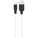 USB Cable Hoco X21 Silicone MicroUSB Black/White 1m