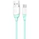 USB Cable Usams US-SJ247 Ice Cream Series MicroUSB Cyan 1m
