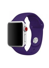 Ремінець Sport Band для Apple Watch 38 / 40mm силіконовий фіолетовий спортивний ARM Series 6 5 4 3 2 1 Ultra Violet фото