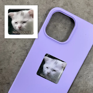 3D стікер "Coffee Cat" фото