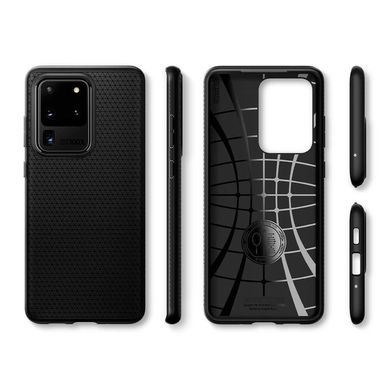 Чехол противоударный Spigen Original Liquid Air для Samsung Galaxy S20 Ultra матовый черный Matte Black фото