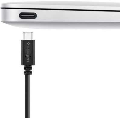 Кабель Spigen Essential C10C1 Type-C to USB черный Black фото