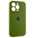 Чехол Silicone Case Full Camera Protective (AA) для Apple iPhone 14 Pro Max (Зелёный / Dark Olive)
