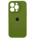 Чохол Silicone Case Full Camera Protective (AA) для Apple iPhone 14 Pro Max (Зелений / Dark Olive)