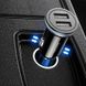 Автомобільний зарядний пристрій Usams С4 2 порту USB швидка зарядка 2.4а АЗП чорне Black (US-CC050)