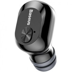Навушники бездротові вакуумні Baseus W01 Bluetooth з мікрофоном чорні Black фото