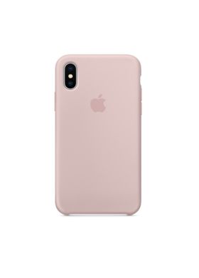 Чехол Apple Silicone case for iPhone X/XS pink sand фото