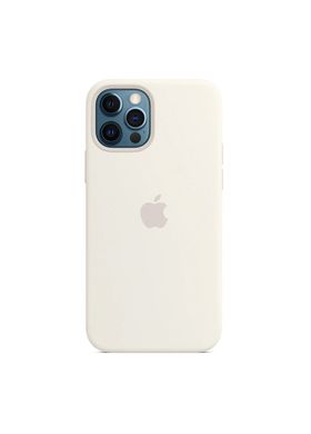 Чехол силиконовый soft-touch Apple Silicone case with Mag Safe для iPhone 12 Pro Max белый White фото