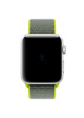 Ремінець Sport loop для Apple Watch 38 / 40mm нейлоновий жовтий спортивний ARM Series 6 5 4 3 2 1 Flash фото