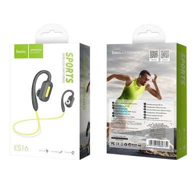 Навушники бездротові вкладиші Hoco ES16 Sport Bluetooth з мікрофоном сірі Grey фото