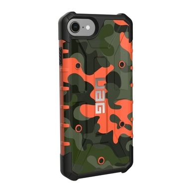 Чохол протиударний UAG Pathfinder Camo для iPhone 7/8 / SE (2020) зелений + помаранчевий ТПУ + пластик Rust фото
