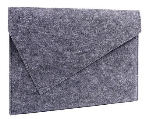 Фетровый чехол-конверт Gmakin для Macbook New Air 13 (2018-2020) серый (GM06-13New) Gray фото