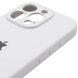 Чохол Silicone Case Full Camera Protective AA для Apple iPhone 13 Pro Max White