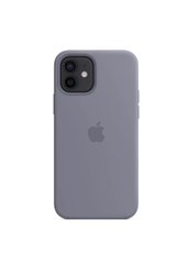 Чехол силиконовый soft-touch ARM Silicone Case для iPhone 12/12 Pro серый Lavender Gray фото
