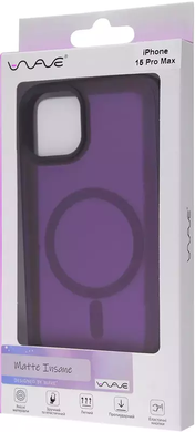 Чохол WAVE Matte Insane Case with MagSafe для iPhone 15 Pro Midnight Blue фото