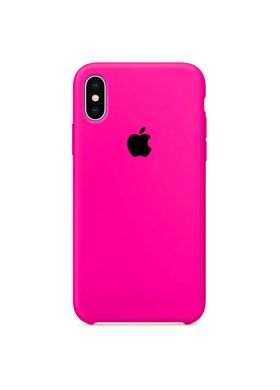 Чохол силіконовий soft-touch RCI Silicone case для iPhone X / Xs рожевий Barbie Pink фото