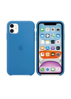 Чехол Apple Silicone case for iPhone 11 Surf Blue синий фото