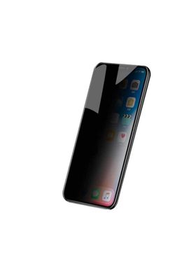 Защитное стекло для iPhone X/Xs/11 Pro Анти-шпион CAA 2D полноэкранное черная рамка Black фото